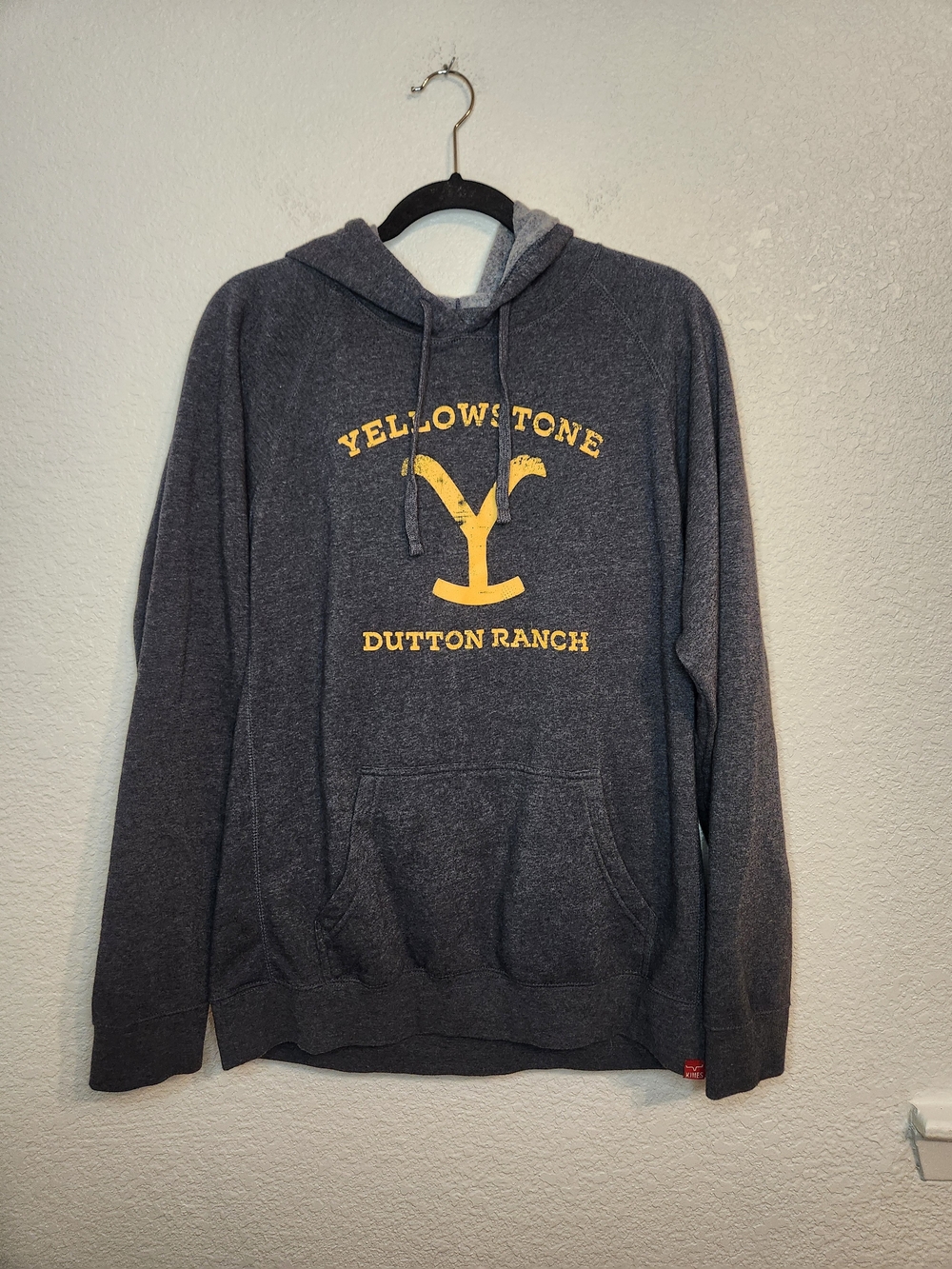 Kimes Ranch charcoal Yellowstone Dutton Ranch pullover hoodie XL